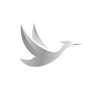 simple stork logo template illustration vector