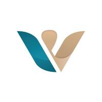 W letter logo monogram design vector