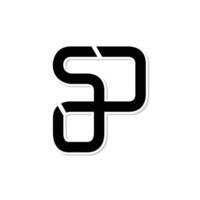 letter ps or sp logo icon design template inspiration vector