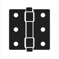 Door hinge icon vector