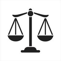 Scale icon. Symbol of law and justice icon vector
