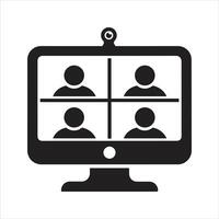 call icon. Working from home icon vector