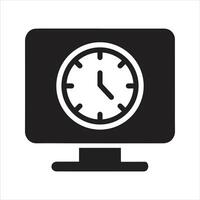 Screen time icon. Addiction to internet and social networks icon vector