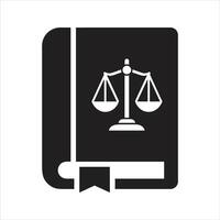 Law book icon vector