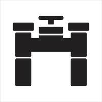 Gas pipeline icon. Pipeline valve icon vector