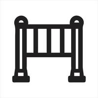 Barrier icon. Turnstile. road barrier icon vector