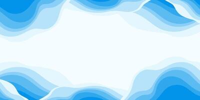 Background with Abstract Blue Waves with Space for text. Wavy abstract art. vector