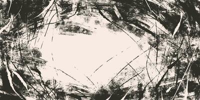 Vintage Texture with Grunge Effect. Torn paper with scratches in black and white colors. Abstract lines and splashes with grainy and rough effect, perfect for adding nostalgic effect for cards vector