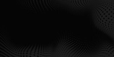 Modern Background with Abstract Halftone in Grey and Black Colors. Twisted and dynamic texture ideal for modern, tech-inspired designs, posters, flyers, music cards. vector