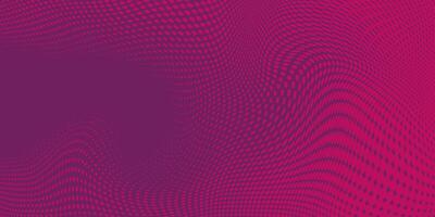 Abstract Background with Wavy Halftone with Pink and Purple Colors. Twisted and dynamic texture ideal for modern, tech-inspired designs, posters, flyers, music cards. vector