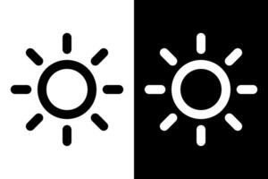 Brightness symbol icon illustration. Intensity setting art. vector