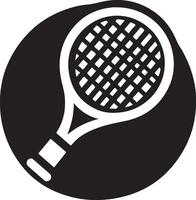 Racket icon silhouette. vector