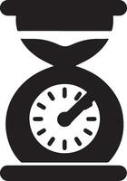 Countdown clock silhouette vector