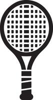 Minimal racket logo icon. vector