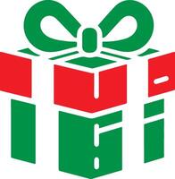 Colourful gift box icon. vector