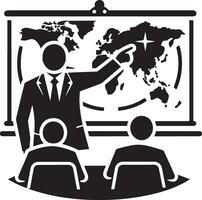 Figurs with maps silhouette. vector
