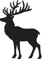 Reindeer icon silhouette. vector