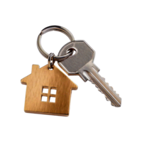 a set of keys with a house on it png