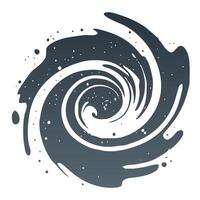 A dark gray stream resembling a mystical vortex or a cosmic storm. Shadow Spiral vector