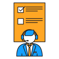 Call center design drawing Support Consulting via phone call png