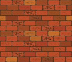 Texture of a retro brick wall in reddish shades, suitable for creating vintage interiors, backgrounds and rustic stylizations vector