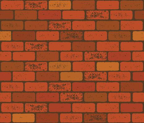 Texture of a retro brick wall in reddish shades, suitable for creating vintage interiors, backgrounds and rustic stylizations