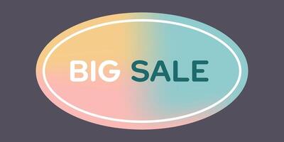 Big sale sticker in retro style vector