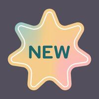 Template banner shopping New badge vector