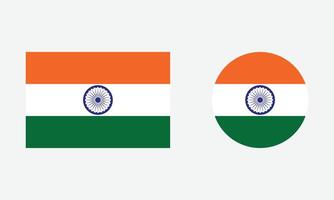 National Flag of India Standard Color vector