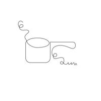 one line art water dipper illustration. line art, one continuous line, simple, hand drawn and sketch style. for icons, symbols, signs or logos vector