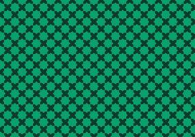 Abstract geometric Islamic motif with dark green lines on a light green surface. vector