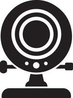 Unique Webcam Icon Silhouette for Your Website Design vector