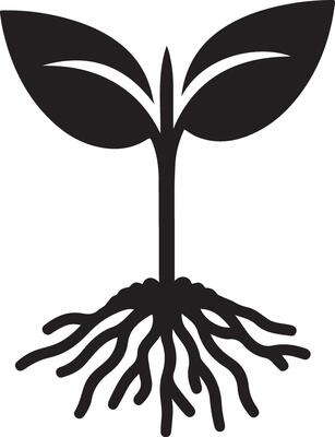 Capture Nature with Seed Sprouting Silhouette Design Downloads