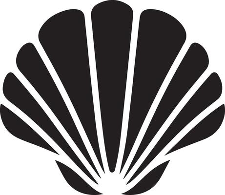 Eye-Catching Scallop Logo Silhouette Design to Enhance Your Brand