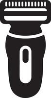 Design Featuring Stylish Electric Shaver Silhouette for Projects vector