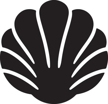 Customizable Scallop Logo Silhouette Design for All Industries