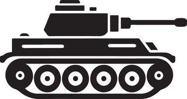 Versatile Tank Silhouette Design To Enhance Your Artwork vector