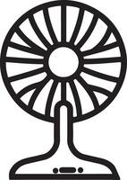 Dynamic Stand Fan Silhouette Graphics vector