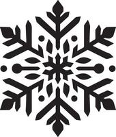 High-Quality Snowflake Icon Silhouette Design for Digital Artwork vector