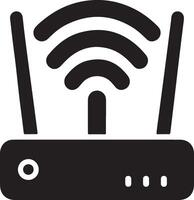 High Quality Wifi Router Silhouette Design for Graphic Use vector
