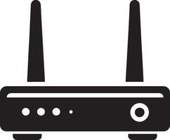 Stunning Wifi Router Silhouette Design for Creative Designers vector