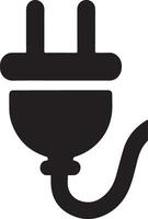 Versatile Power Plug Silhouette Design for All Your Needs vector