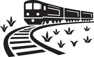 High Quality Train Railway Silhouette Designs for Graphics vector
