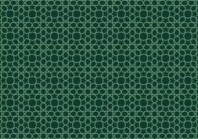 Abstract background featuring an Islamic pattern in green tones. vector