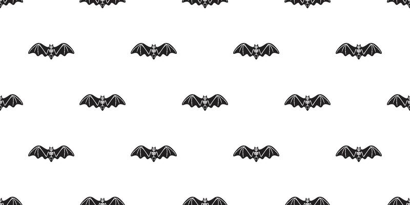 bat seamless pattern Halloween skeleton bone skull flying wing vampire ghost spooky cartoon doodle gift wrapping paper tile background repeat wallpaper scarf isolated devil evil illustration de