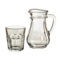 Jug and glass Cutout Isolated on Transparent Background png