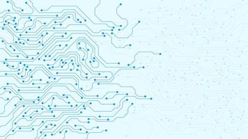 High tech circuit board technology background. Circuit diagram, digital data connection and communication vector