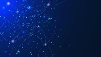 Abstract molecular structure and genetic engineering. Science, data network, neural networks and technology concept backdrop vector