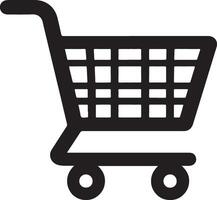 Shopping cart icon for sales. vector