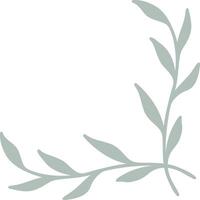 Elegant Botanical Corner Frame vector